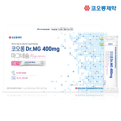 코오롱제약 DR.MG 400mg 마그네슘 135g 90포